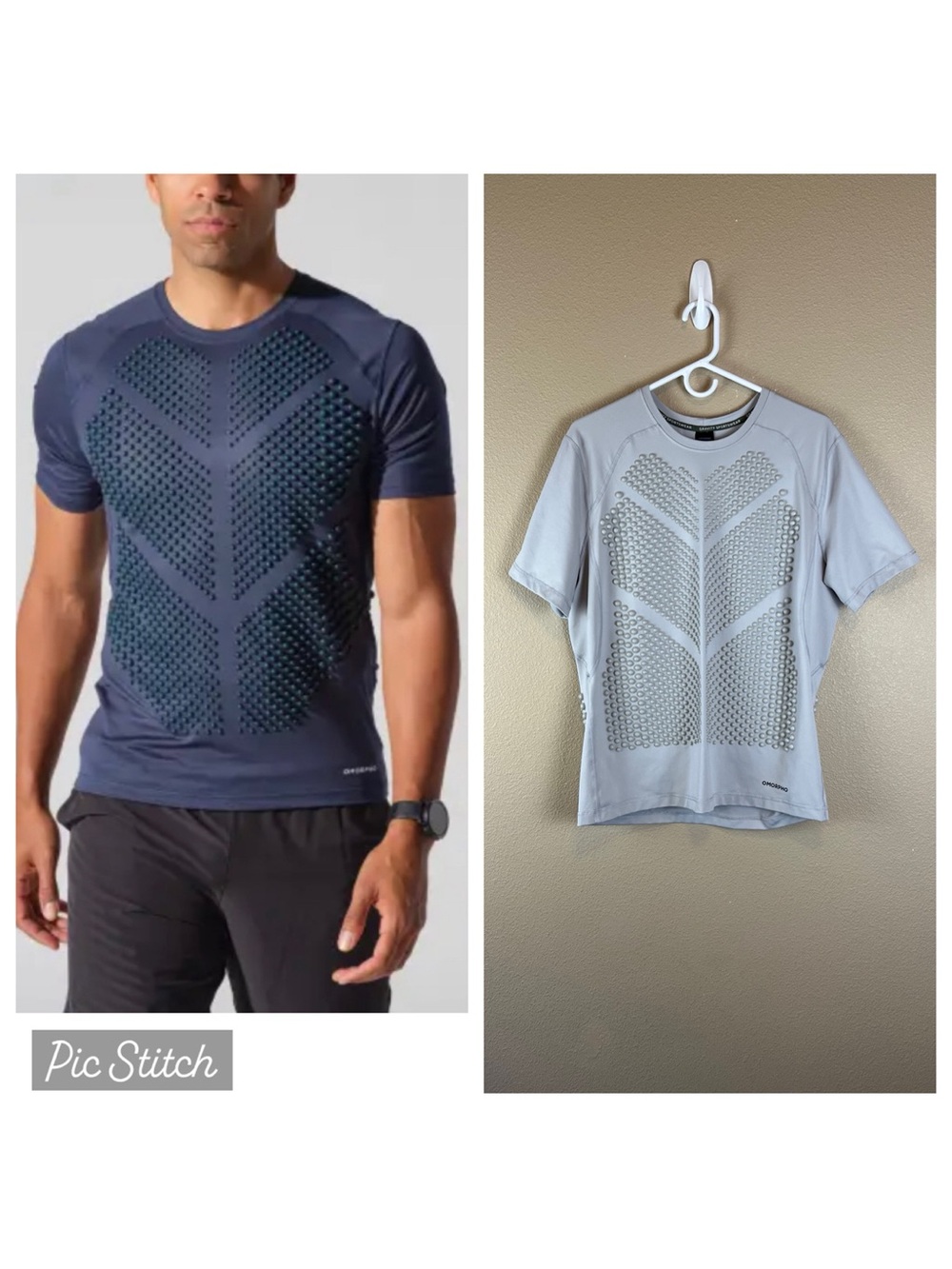 omorpho mens G-top short sleeve grey